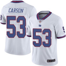 Elite Men's Harry Carson White Jersey - #53 Football New York Giants Rush Vapor Untouchable