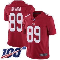 Limited Men's Mark Bavaro Red Jersey - #89 Football New York Giants 100th Season Inverted Legend