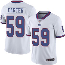 Limited Men's Lorenzo Carter White Jersey - #59 Football New York Giants Rush Vapor Untouchable