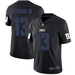 Limited Men's Odell Beckham Jr Black Jersey - #13 Football New York Giants Rush Impact