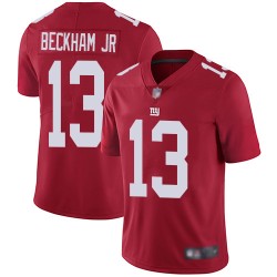 Limited Men's Odell Beckham Jr Red Jersey - #13 Football New York Giants Inverted Legend