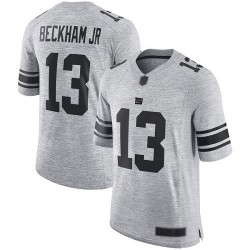 Limited Men's Odell Beckham Jr Gray Jersey - #13 Football New York Giants Gridiron II