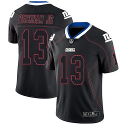Limited Men's Odell Beckham Jr Lights Out Black Jersey - #13 Football New York Giants Rush