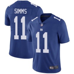 Limited Men's Phil Simms Royal Blue Home Jersey - #11 Football New York Giants Vapor Untouchable