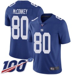 Limited Men's Phil McConkey Royal Blue Home Jersey - #80 Football New York Giants 100th Season Vapor Untouchable