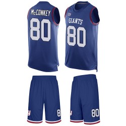 Limited Men's Phil McConkey Royal Blue Jersey - #80 Football New York Giants Tank Top Suit
