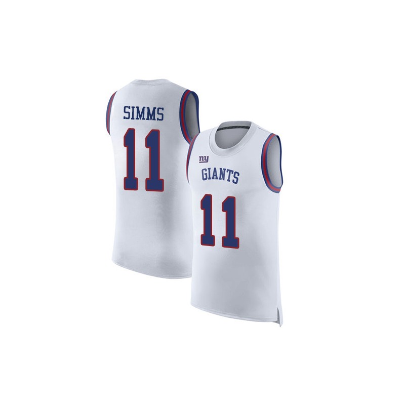 Limited Men's Phil Simms White Jersey - #11 Football New York