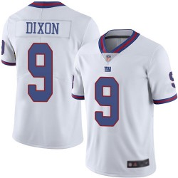 Limited Men's Riley Dixon White Jersey - #9 Football New York Giants Rush Vapor Untouchable