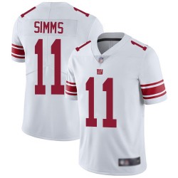 Limited Men's Phil Simms White Road Jersey - #11 Football New York Giants Vapor Untouchable
