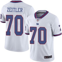 Elite Men's Kevin Zeitler White Jersey - #70 Football New York Giants Rush Vapor Untouchable