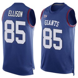 Limited Men's Rhett Ellison Royal Blue Jersey - #85 Football New York Giants Player Name & Number Tank Top