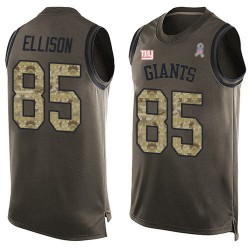 Limited Men's Rhett Ellison Green Jersey - #85 Football New York Giants Salute to Service Tank Top
