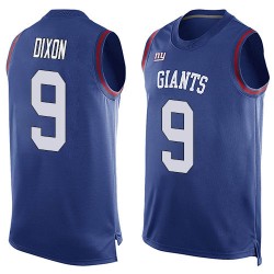 Limited Men's Riley Dixon Royal Blue Jersey - #9 Football New York Giants Player Name & Number Tank Top