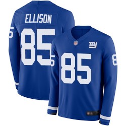 Limited Men's Rhett Ellison Royal Blue Jersey - #85 Football New York Giants Therma Long Sleeve