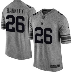 Limited Men's Saquon Barkley Gray Jersey - #26 Football New York Giants Gridiron