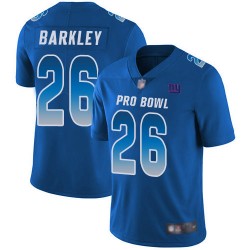 Limited Men's Saquon Barkley Royal Blue Jersey - #26 Football New York Giants NFC 2019 Pro Bowl