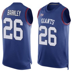 Limited Men's Saquon Barkley Royal Blue Jersey - #26 Football New York Giants Player Name & Number Tank Top