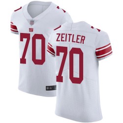 Elite Men's Kevin Zeitler White Road Jersey - #70 Football New York Giants Vapor Untouchable
