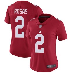 Limited Women's Aldrick Rosas Red Jersey - #2 Football New York Giants Inverted Legend