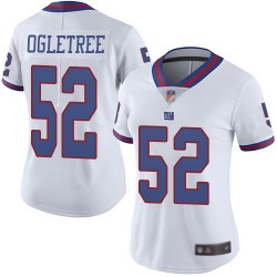 Limited Women's Alec Ogletree White Jersey - #52 Football New York Giants Rush Vapor Untouchable