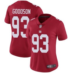 Limited Women's B.J. Goodson Red Jersey - #93 Football New York Giants Inverted Legend