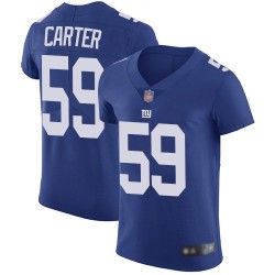 Elite Men's Lorenzo Carter Royal Blue Home Jersey - #59 Football New York Giants Vapor Untouchable