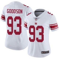 Limited Women's B.J. Goodson White Road Jersey - #93 Football New York Giants Vapor Untouchable