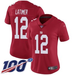 Limited Women's Cody Latimer Red Jersey - #12 Football New York Giants 100th Season Inverted Legend