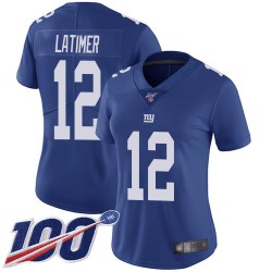 Limited Women's Cody Latimer Royal Blue Home Jersey - #12 Football New York Giants 100th Season Vapor Untouchable