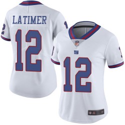 Limited Women's Cody Latimer White Jersey - #12 Football New York Giants Rush Vapor Untouchable