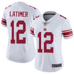 Limited Women's Cody Latimer White Road Jersey - #12 Football New York Giants Vapor Untouchable