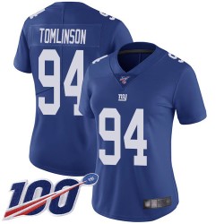 Limited Women's Dalvin Tomlinson Royal Blue Home Jersey - #94 Football New York Giants 100th Season Vapor Untouchable