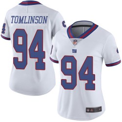 Limited Women's Dalvin Tomlinson White Jersey - #94 Football New York Giants Rush Vapor Untouchable