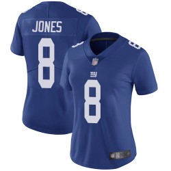 Limited Women's Daniel Jones Royal Blue Home Jersey - #8 Football New York Giants Vapor Untouchable