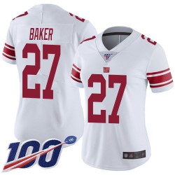 Limited Women's Deandre Baker White Road Jersey - #27 Football New York Giants 100th Season Vapor Untouchable