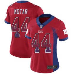 Limited Women's Doug Kotar Red Jersey - #44 Football New York Giants Rush Drift Fashion