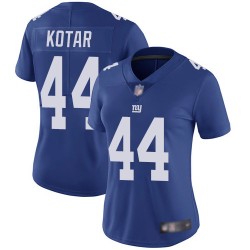 Limited Women's Doug Kotar Royal Blue Home Jersey - #44 Football New York Giants Vapor Untouchable