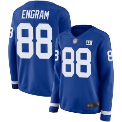 Limited Women's Evan Engram Royal Blue Jersey - #88 Football New York Giants Therma Long Sleeve