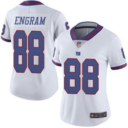 Limited Women's Evan Engram White Jersey - #88 Football New York Giants Rush Vapor Untouchable