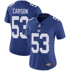 Limited Women's Harry Carson Royal Blue Home Jersey - #53 Football New York Giants Vapor Untouchable