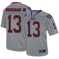 Elite Men's Odell Beckham Jr Lights Out Grey Jersey - #13 Football New York Giants