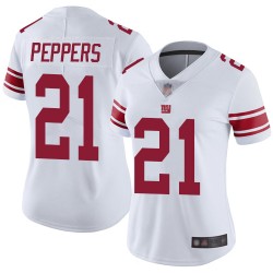 Limited Women's Jabrill Peppers White Road Jersey - #21 Football New York Giants Vapor Untouchable