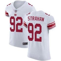 Elite Men's Michael Strahan White Road Jersey - #92 Football New York Giants Vapor Untouchable