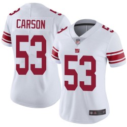Limited Women's Harry Carson White Road Jersey - #53 Football New York Giants Vapor Untouchable
