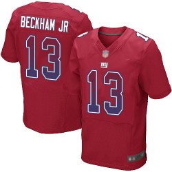 Elite Men's Odell Beckham Jr Red Alternate Jersey - #13 Football New York Giants Drift Fashion