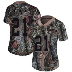 Limited Women's Jabrill Peppers Camo Jersey - #21 Football New York Giants Rush Realtree