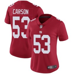 Limited Women's Harry Carson Red Jersey - #53 Football New York Giants Inverted Legend