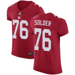 Elite Men's Nate Solder Red Alternate Jersey - #76 Football New York Giants Vapor Untouchable