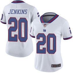 Limited Women's Janoris Jenkins White Jersey - #20 Football New York Giants Rush Vapor Untouchable