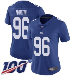 Limited Women's Kareem Martin Royal Blue Home Jersey - #96 Football New York Giants 100th Season Vapor Untouchable